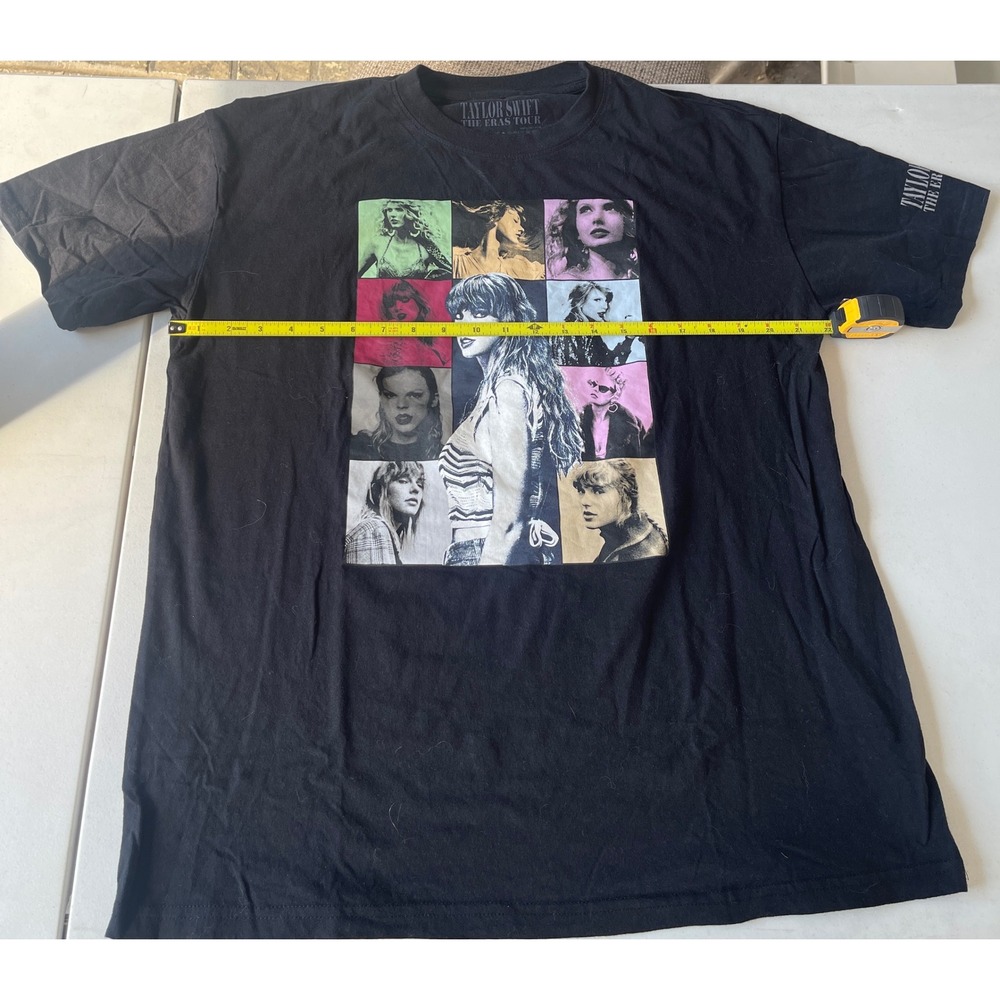 Taylor Swift The Eras Tour Black Graphic T-Shirt North American Dates Concert T - Picture 3 of 6